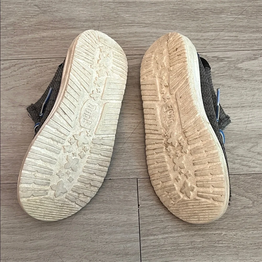 Hey Dude Urban Kids Black and Blue Moccasins